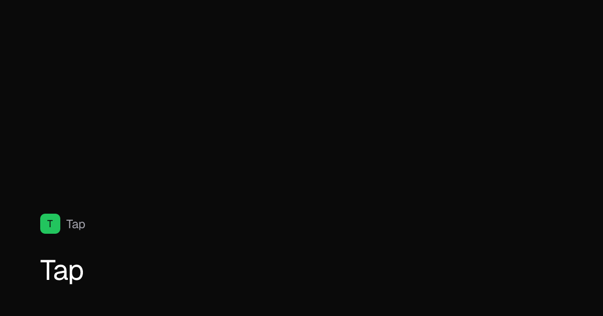 Tap (Tap Global) bonus